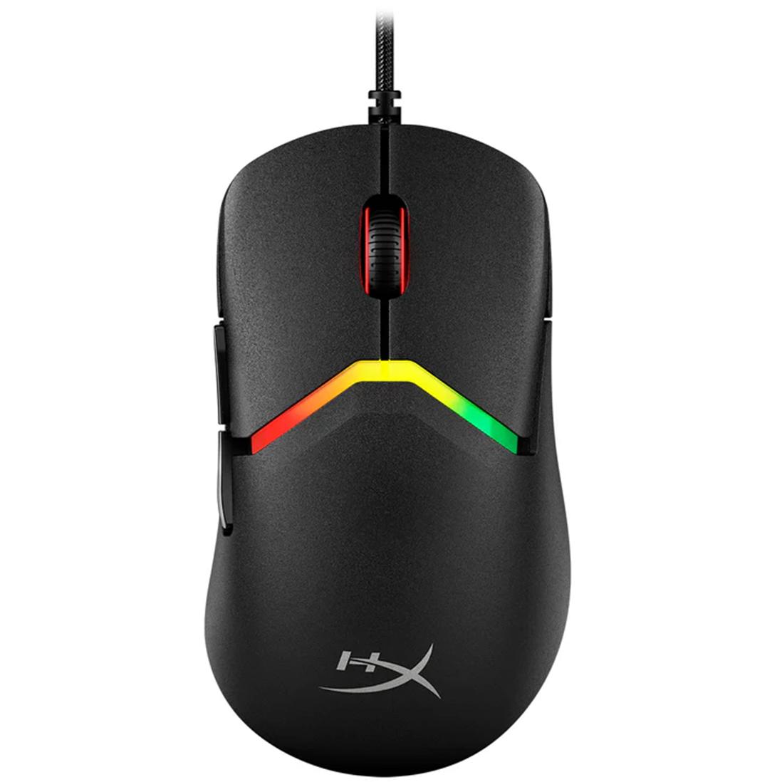A large main feature product image of HyperX Pulsefire Saga - Wired Gaming Mouse (Black)