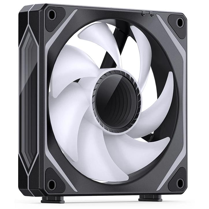 A large main feature product image of Jonsbo ZL-120 ARGB 120mm PWM Modular Fan 3-Pack (Black)