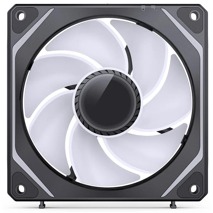 A large main feature product image of Jonsbo ZL-120 ARGB 120mm PWM Reverse Blade Modular Fan 3-Pack (Black)