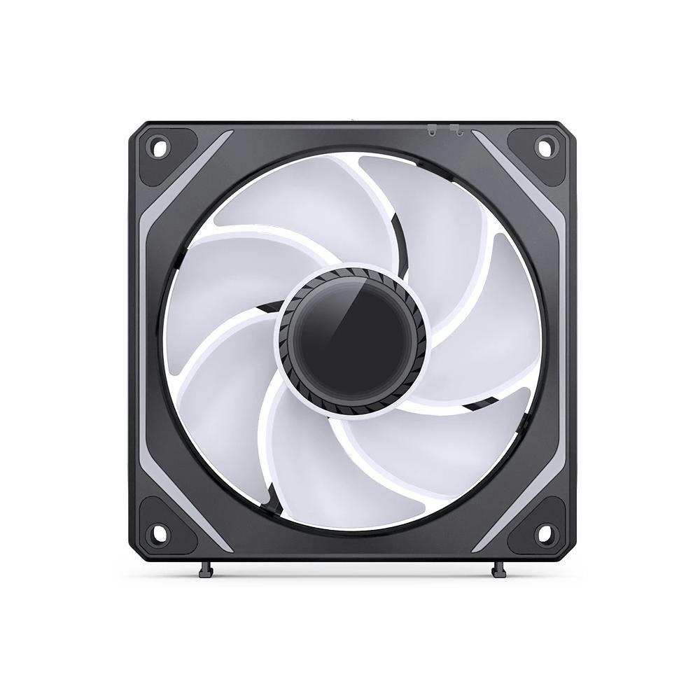 A large main feature product image of Jonsbo ZL-120 ARGB 120mm PWM Reverse Blade Modular Fan 3-Pack (Black)