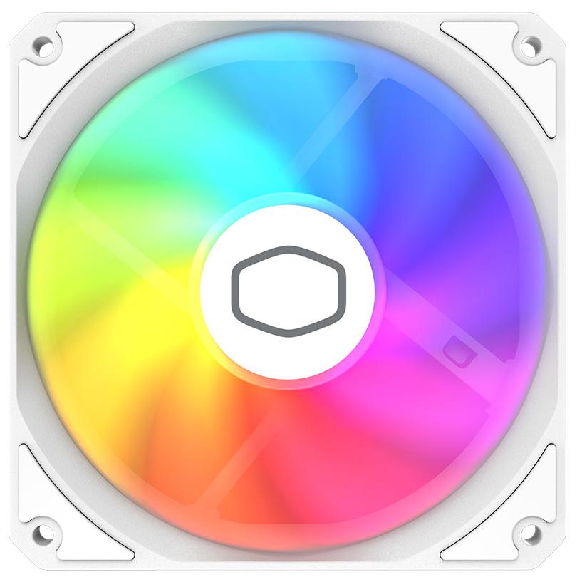 A large main feature product image of Cooler Master MF120 Lite - 120mm ARGB PWM Fan (White)