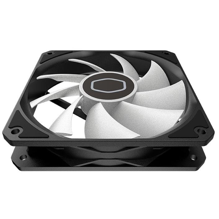 A large main feature product image of Cooler Master MF120 Lite - 120mm ARGB PWM Fan 3-Pack (Black)