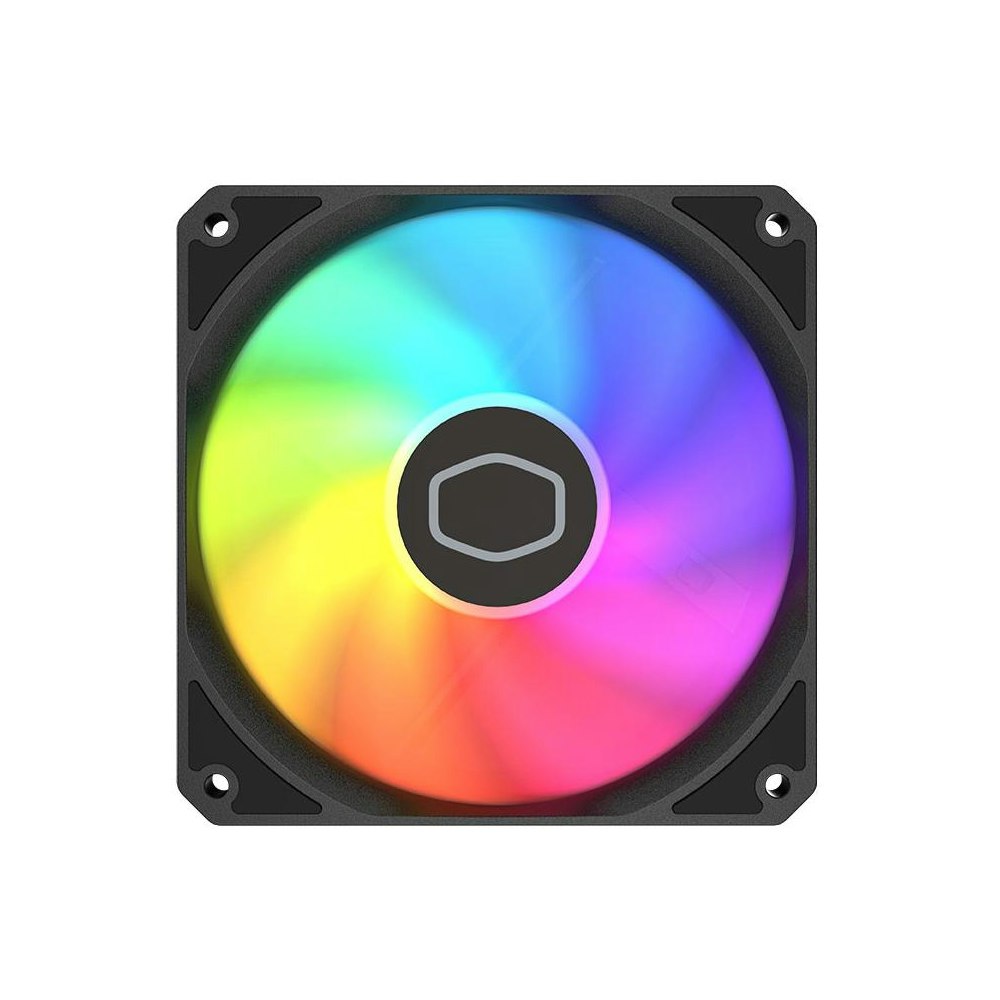 A large main feature product image of Cooler Master MF120 Lite - 120mm ARGB PWM Fan 3-Pack (Black)