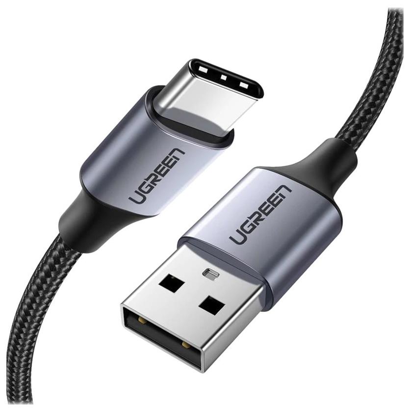 A large main feature product image of UGREEN USB 2.0 Type-A to Type-C Braided Cable (2m)