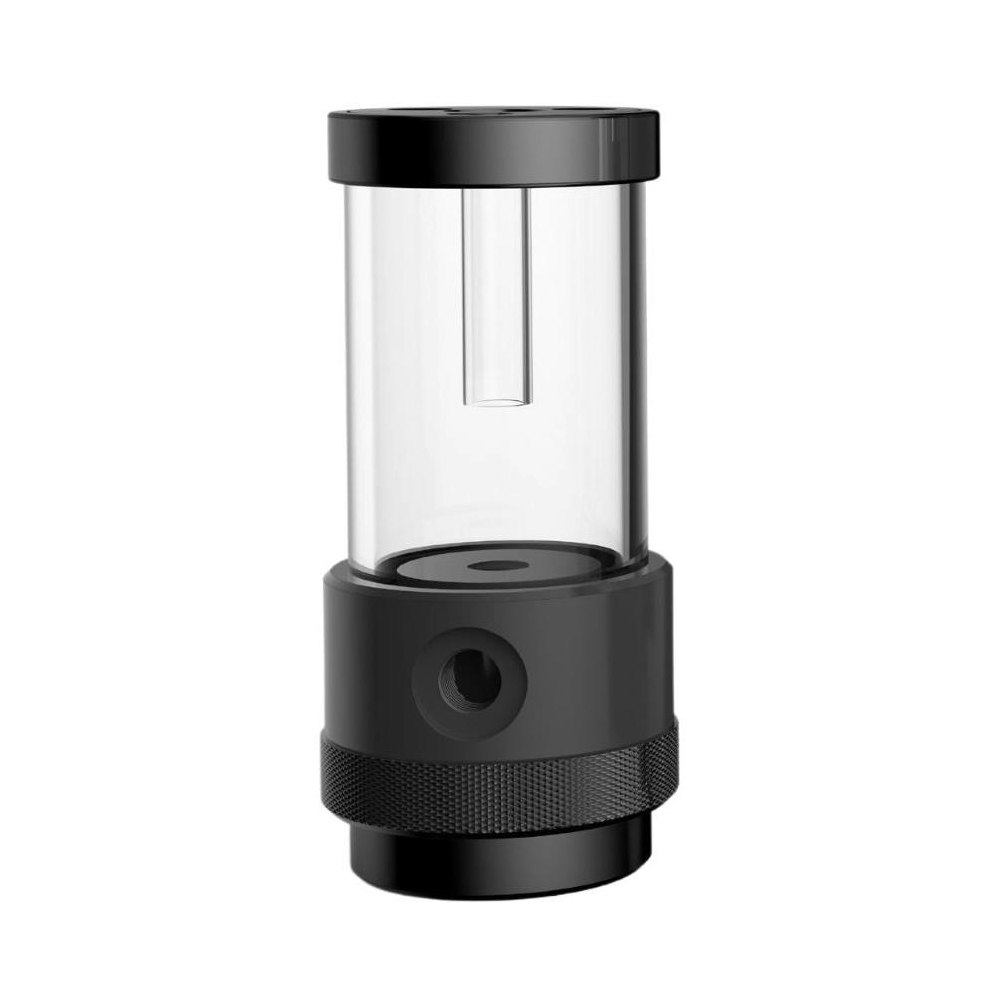 A large main feature product image of Bykski 100mm D5 Pump/Reservoir Combo (Acetal/Acrylic)