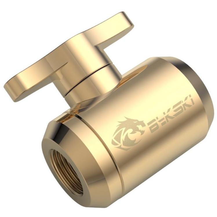 A large main feature product image of Bykski G1/4" Ball Valve (Gold)