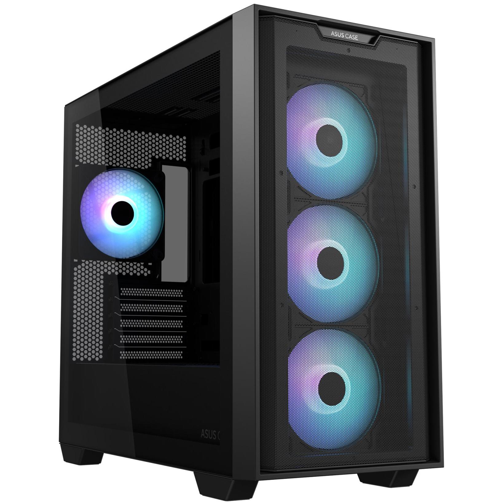 A large main feature product image of ASUS A21 PLUS Mid Tower Case - Black