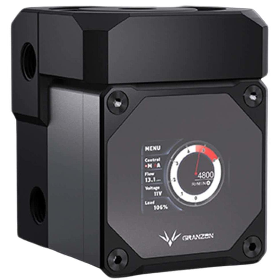 A large main feature product image of Bykski Granzon DDC Pump/Reservoir Combo Unit