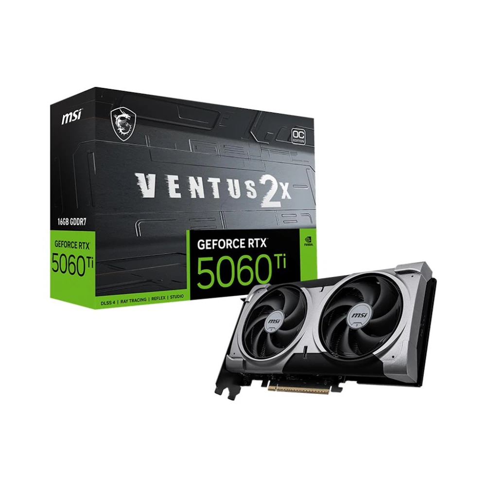 MSI GeForce RTX 5060 Ti 16GB GDDR7 VENTUS 2X OC PLUS