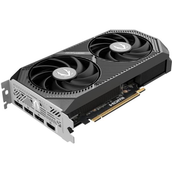 A large main feature product image of ZOTAC Gaming GeForce RTX 5060 Ti Twin Edge 8GB GDDR7
