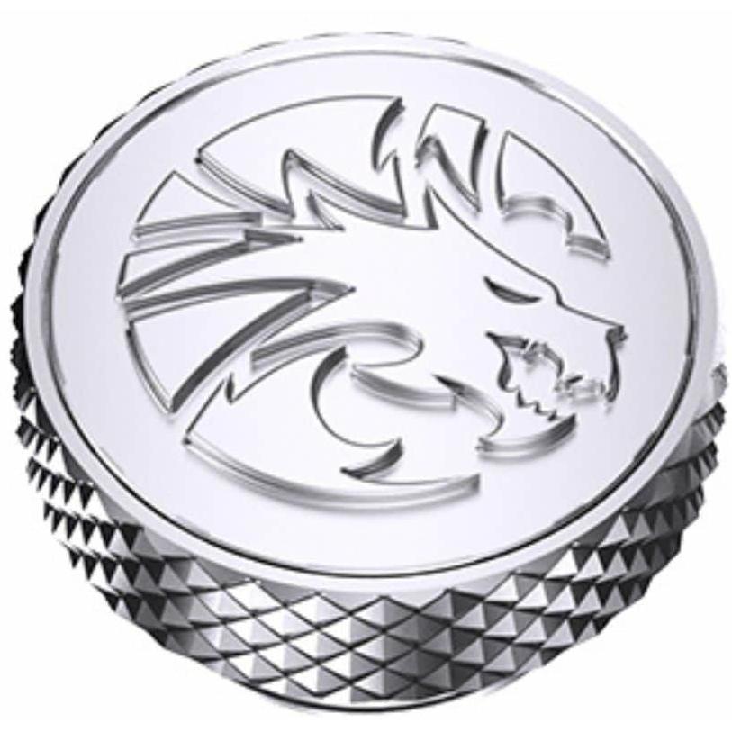 A large main feature product image of Bykski G1/4" Frozen Dragon Embossed Plug (Silver)