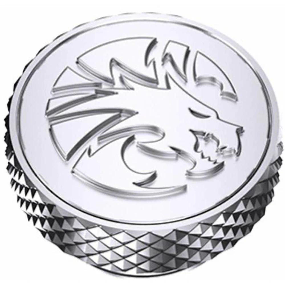 Bykski G1/4" Frozen Dragon Embossed Plug (Silver)