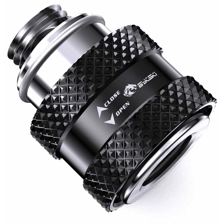 A large main feature product image of Bykski G1/4" Pull Drain Valve Fitting (Black)