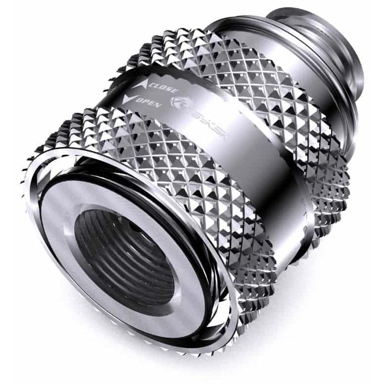 A large main feature product image of Bykski G1/4" Pull Drain Valve Fitting (Silver)