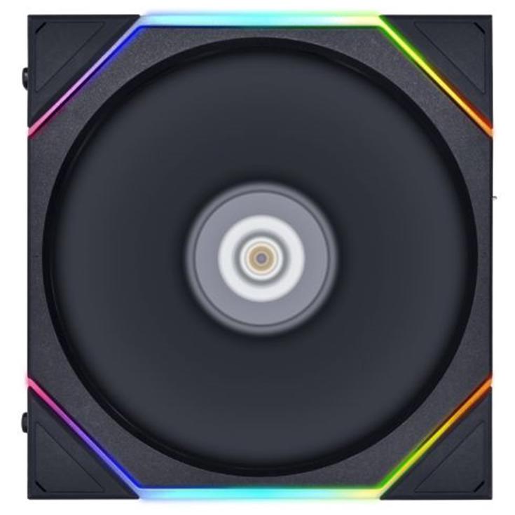 A large main feature product image of Lian LI UNI FAN TL120 Wireless - 120mm Modular LCP Fan (Black)