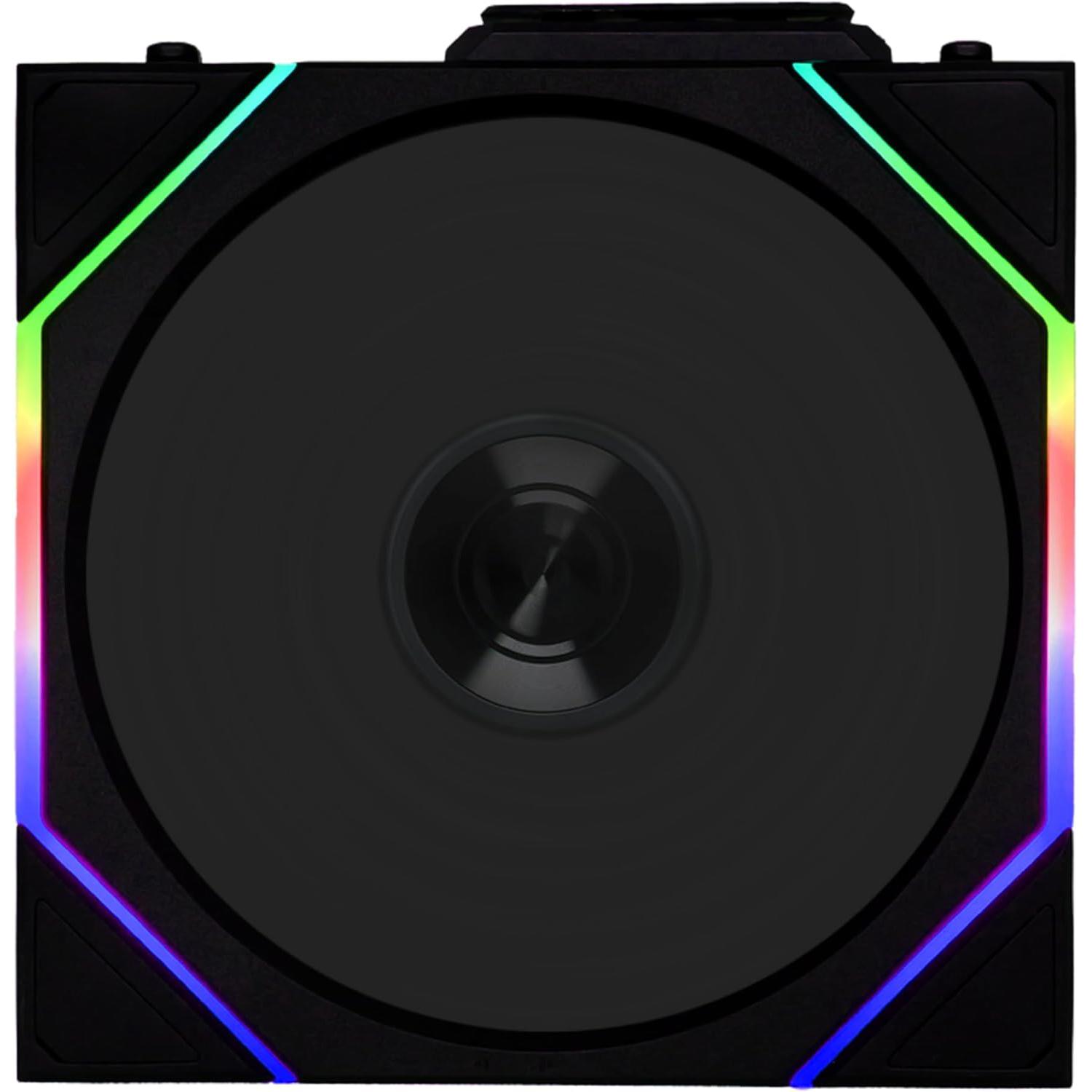 A large main feature product image of Lian LI UNI FAN TL120 Wireless - 120mm Modular LCP Fan (Black)