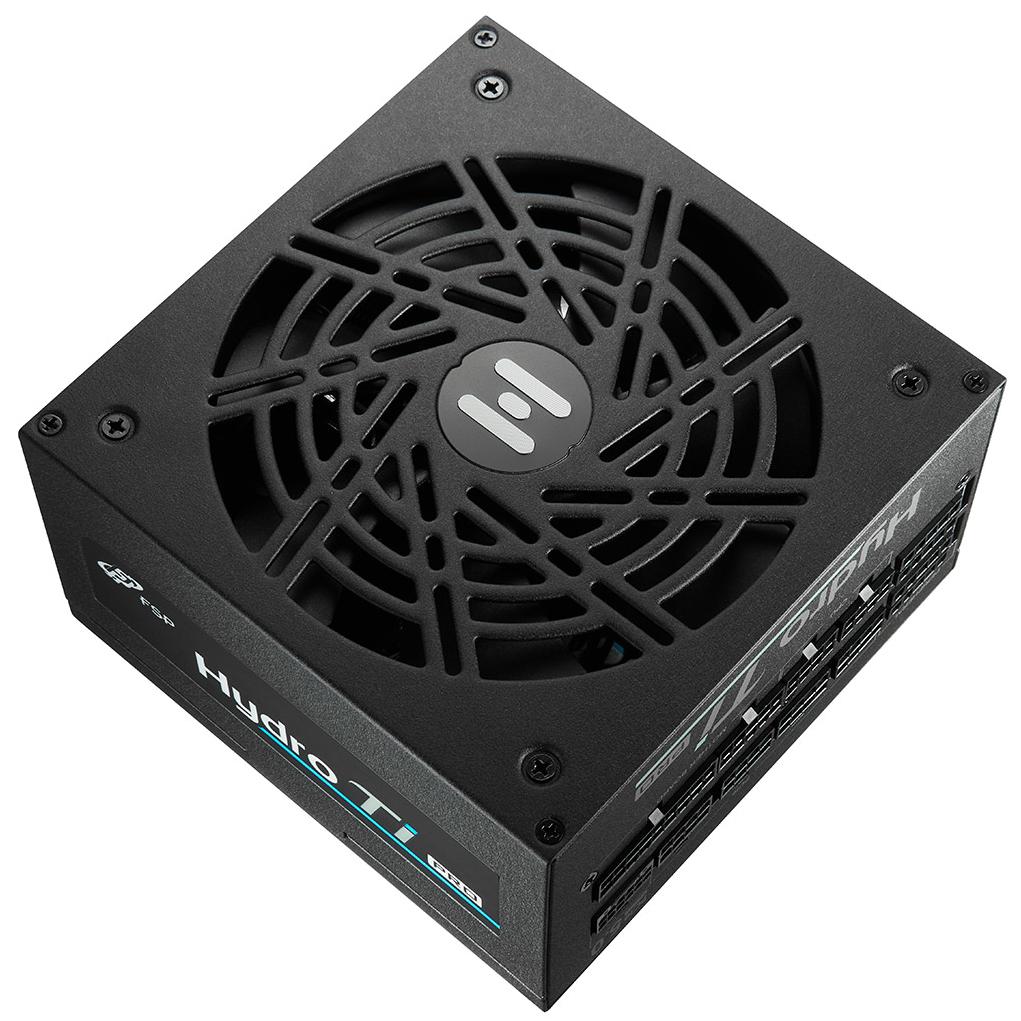 A large main feature product image of FSP Hydro Ti PRO 1000W Titanium PCIe 5.1 ATX 3.1 Modular PSU