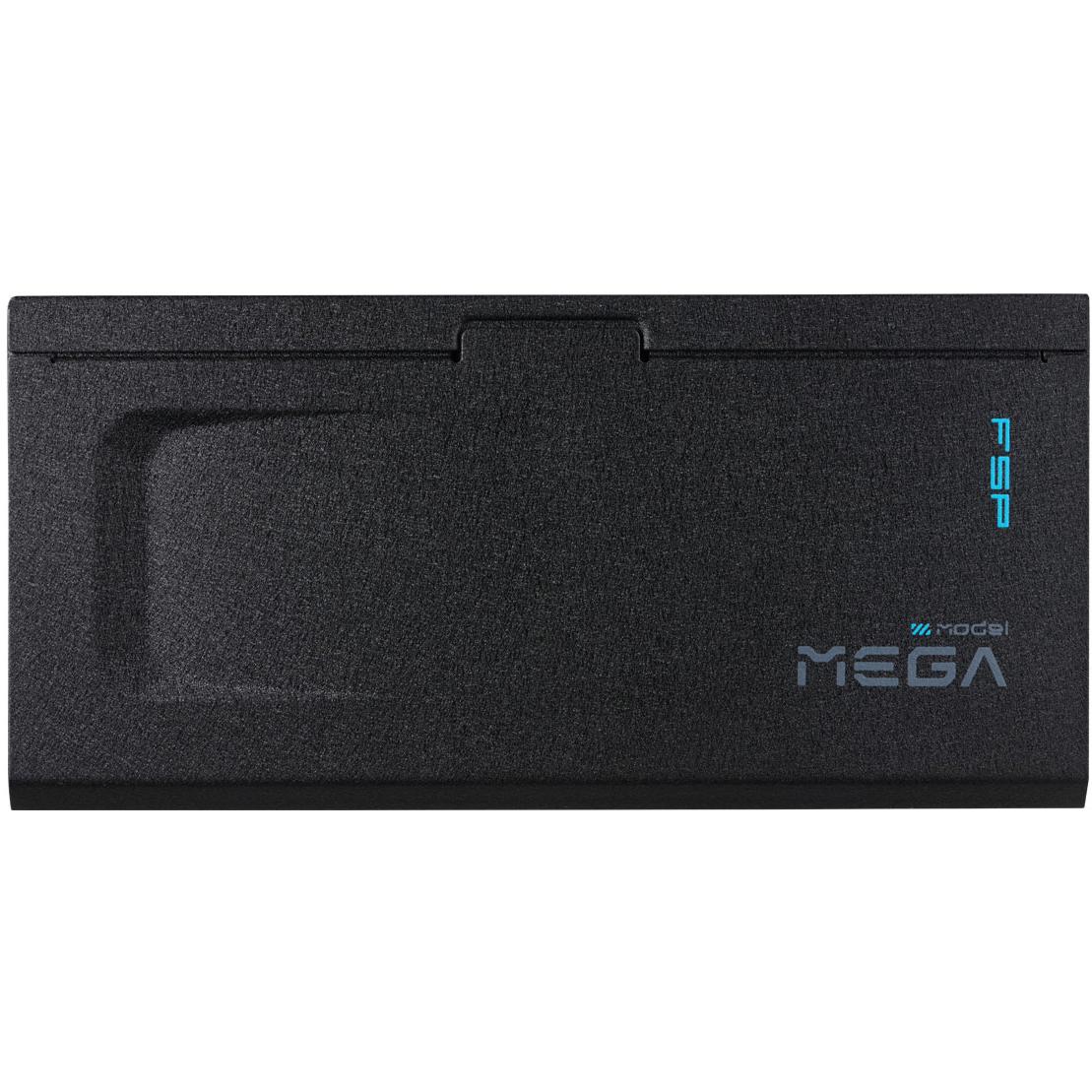 A large main feature product image of FSP Mega TI 1350W Titanium PCIe 5.1 ATX 3.1 Modular PSU