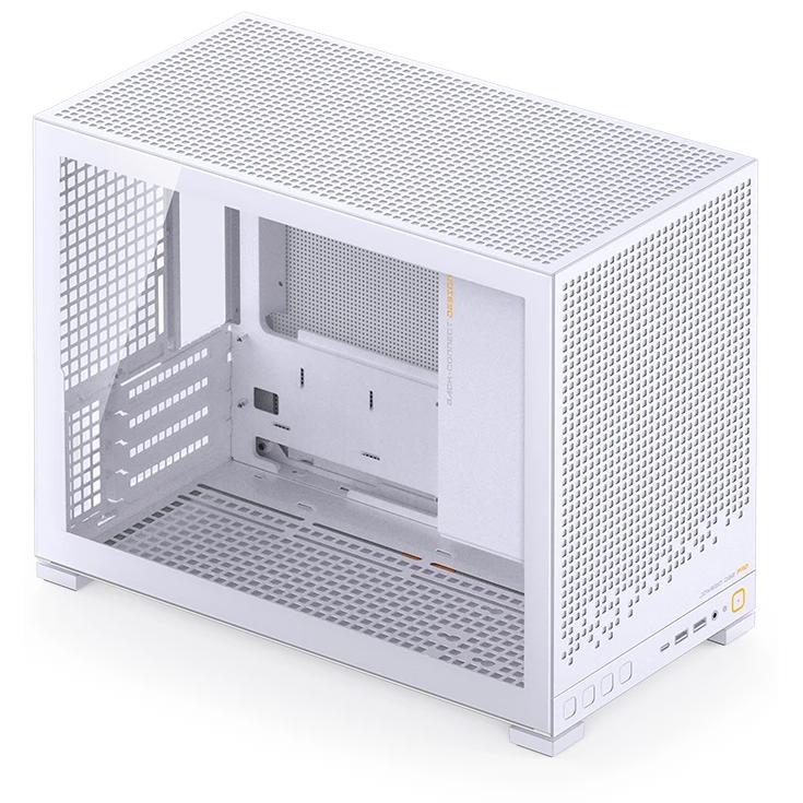 A large main feature product image of Jonsbo D32 PRO Glass 24L Compact mATX Case (White)