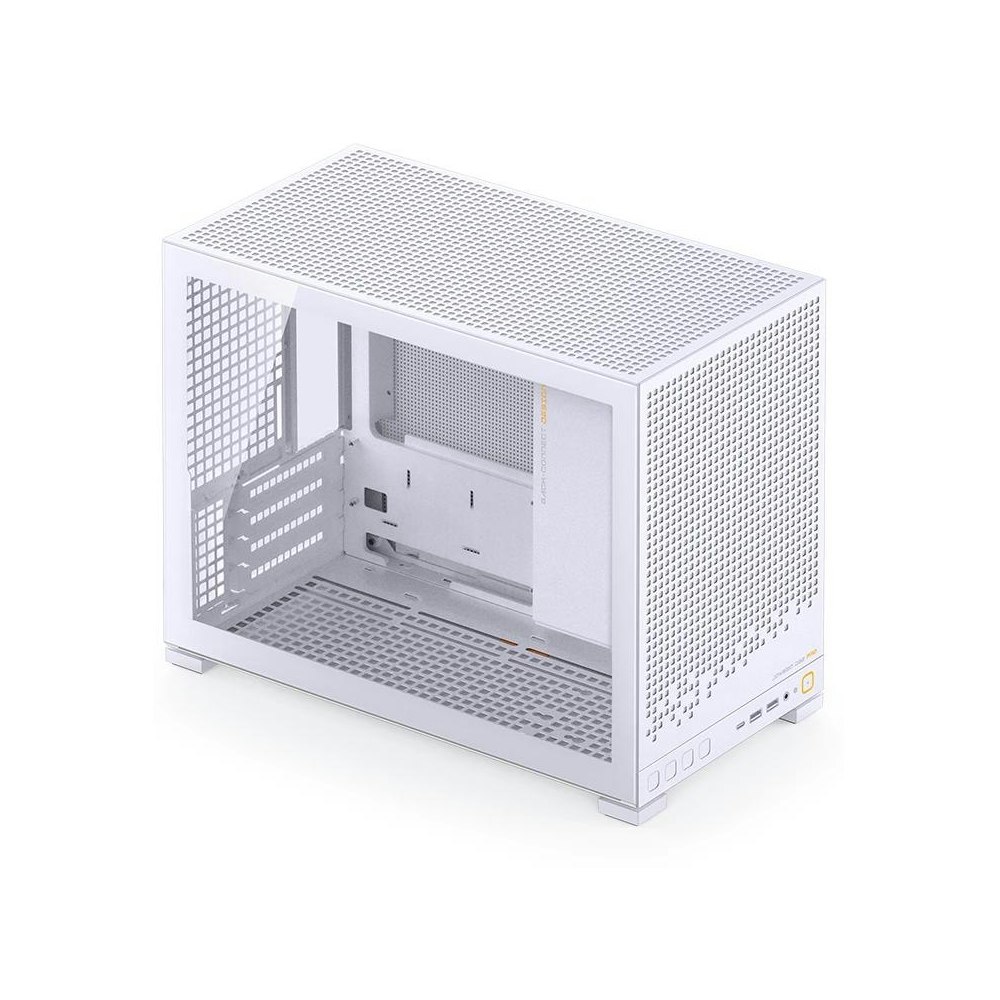 A large main feature product image of Jonsbo D32 PRO Glass 24L Compact mATX Case (White)