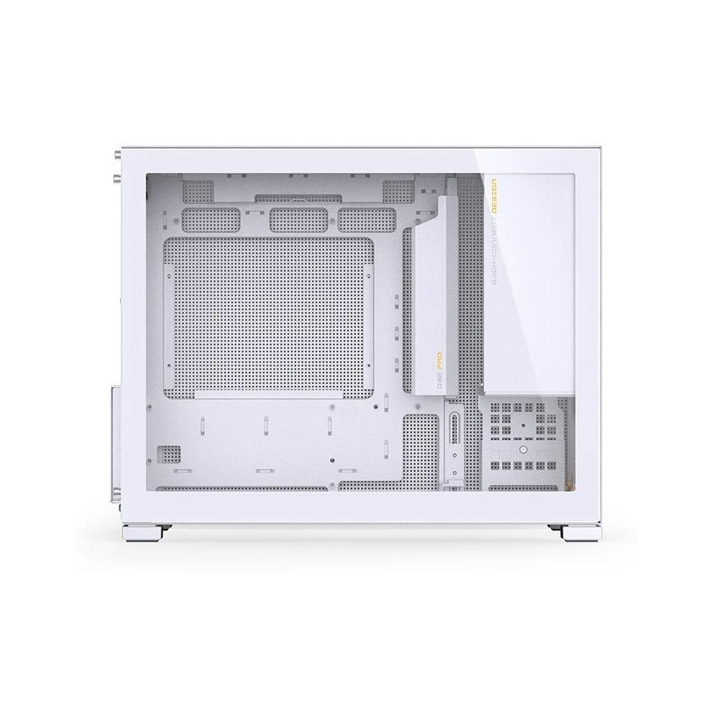 A large main feature product image of Jonsbo D32 PRO Glass 24L Compact mATX Case (White)