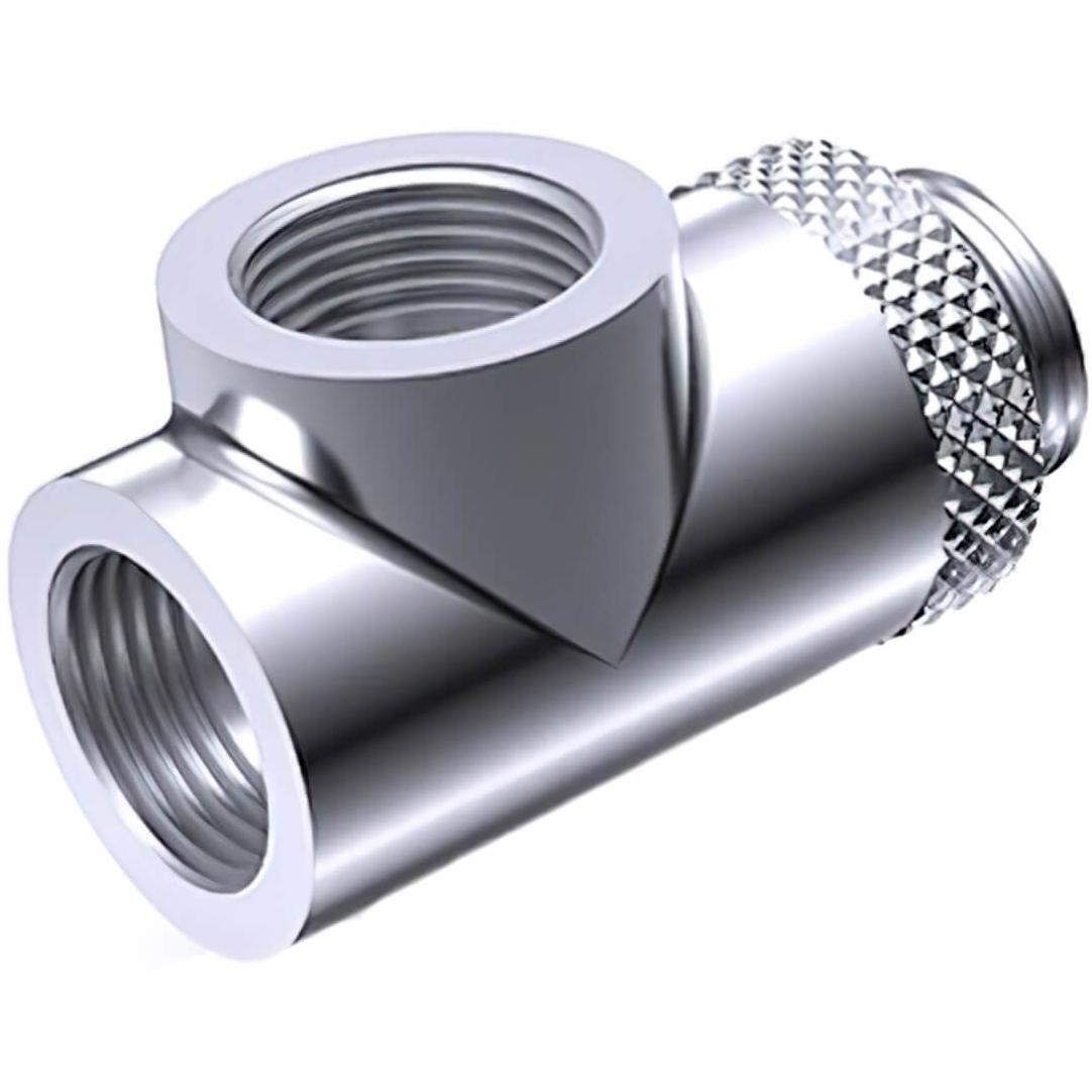 A large main feature product image of Bykski G1/4" 3-Way T Fitting (Silver)