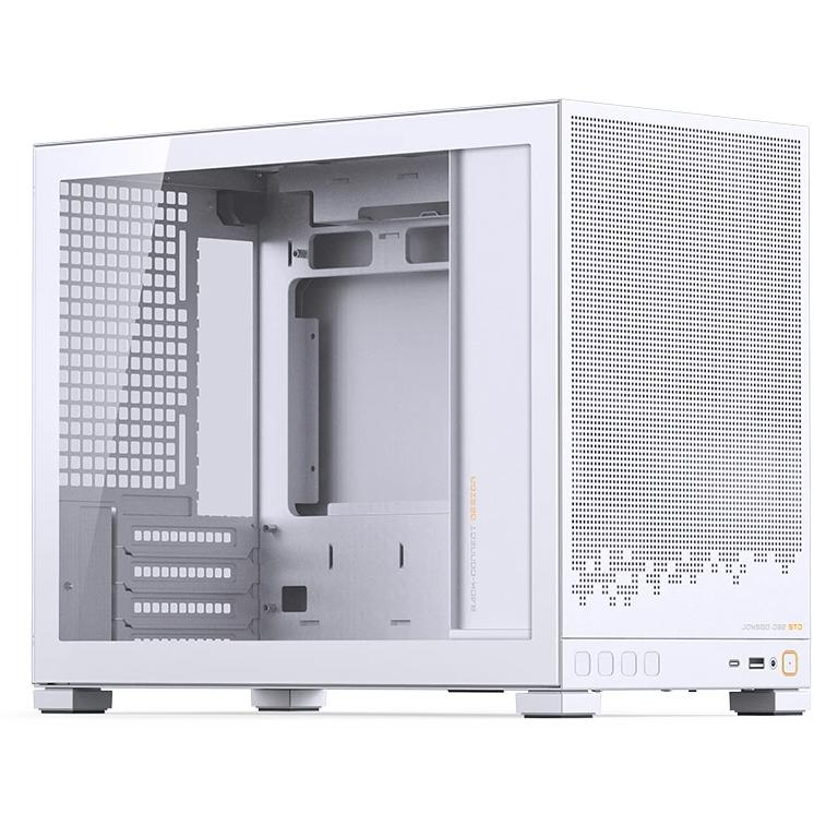 A large main feature product image of Jonsbo D32 Glass 24L Compact mATX Case (White)