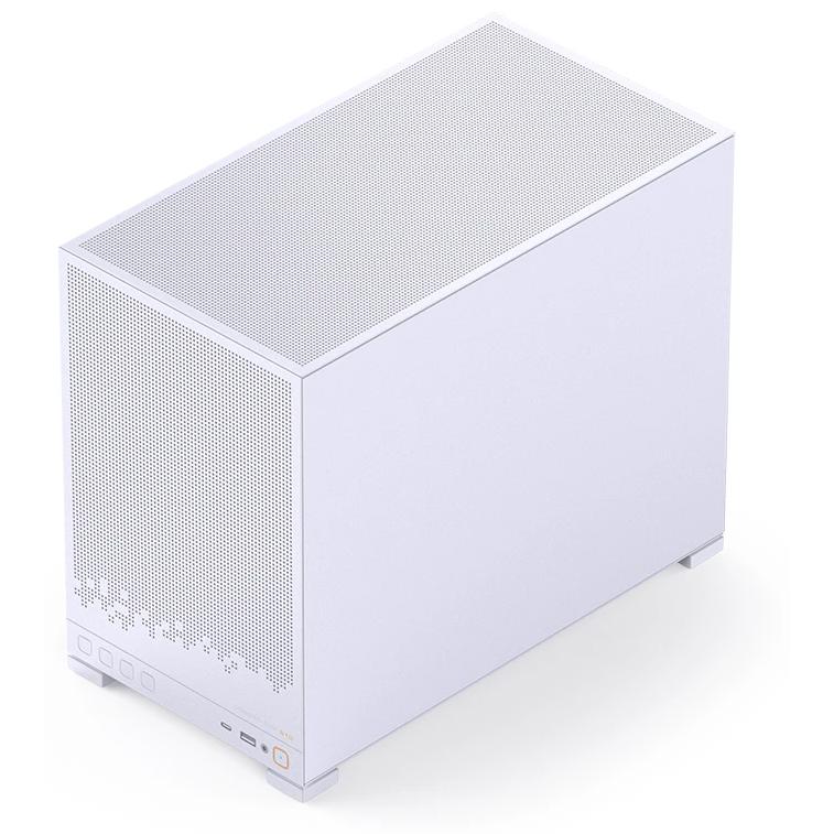 A large main feature product image of Jonsbo D32 Glass 24L Compact mATX Case (White)