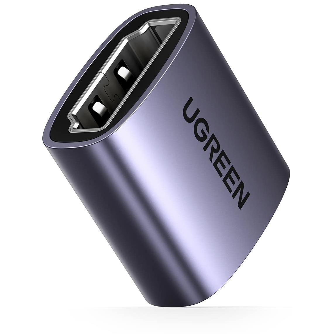A large main feature product image of UGREEN 8K HDMI Female to Female Adapter