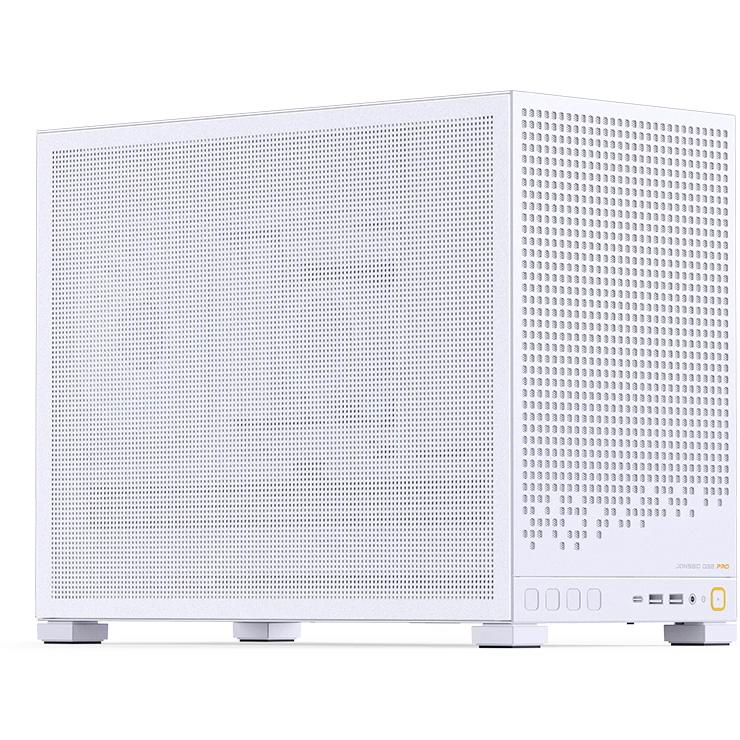A large main feature product image of Jonsbo D32 PRO Mesh 24L Compact mATX Case (White)