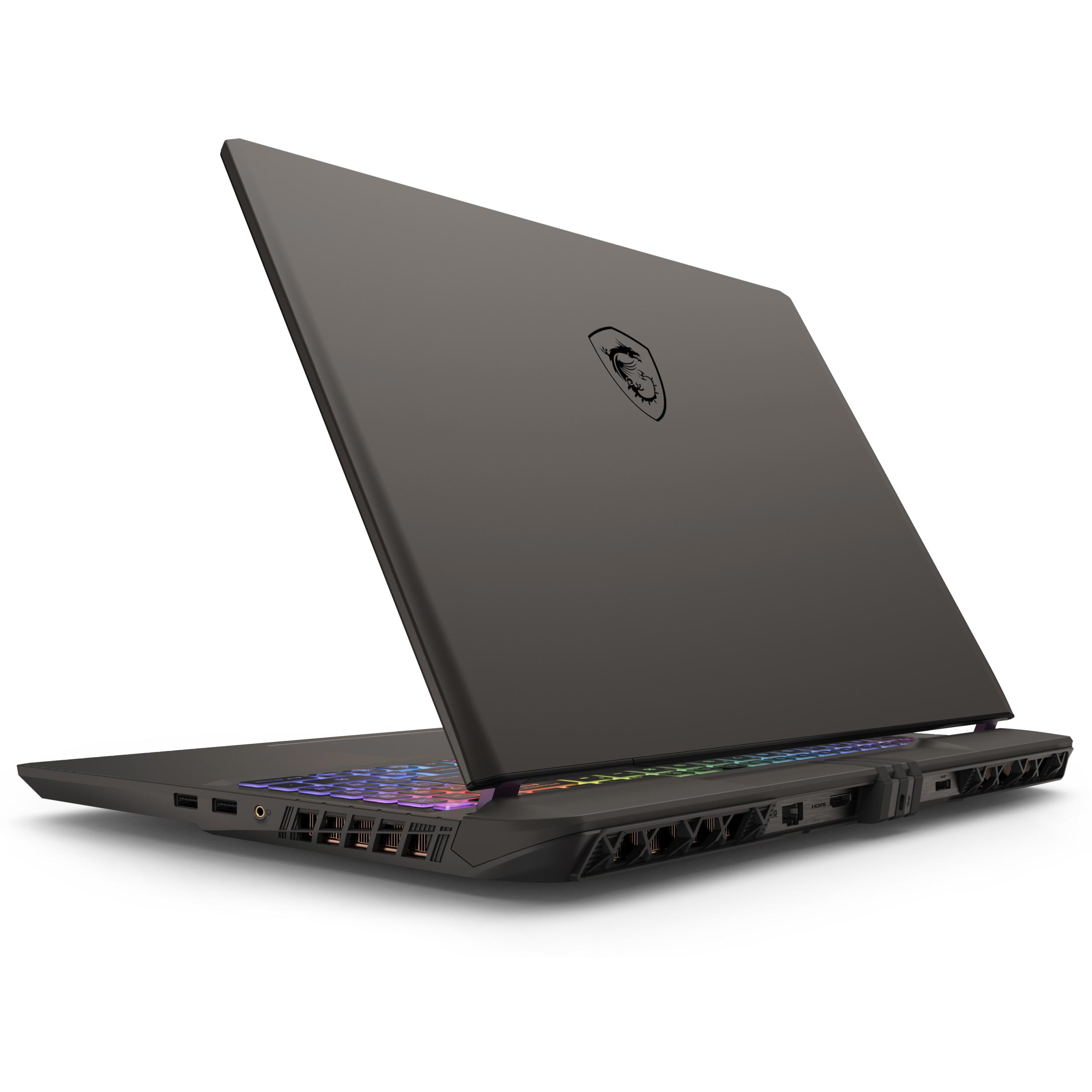 A large main feature product image of MSI Vector 16 HX AI (A2XW) - 16" 240Hz, Ultra 7 255HX,  RTX 5070 Ti, 32GB/1TB,  Win 11 Gaming Notebook