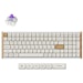 A product image of Keychron K4 HE - QMK Wireless Magnetic Keyboard Side Wood Frame Edition - White (Gateron Double-Rail Nebula Switch)