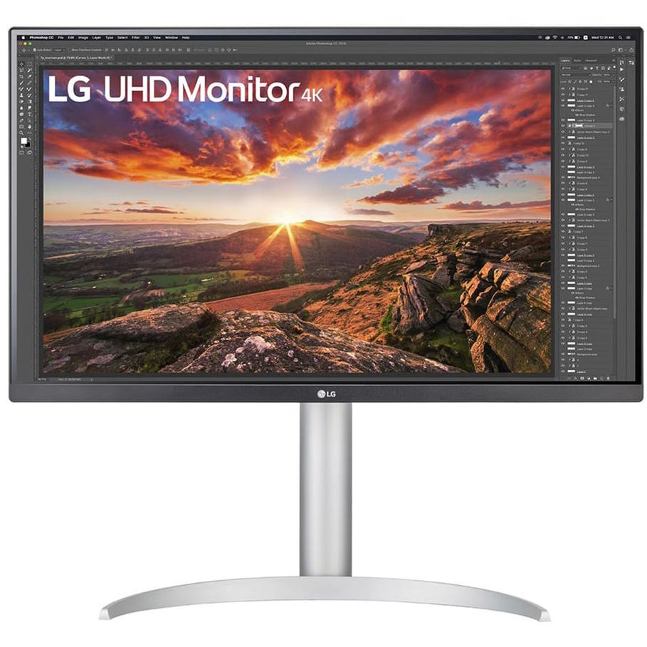 A large main feature product image of LG UltraFine 27UP850K-W - 27" 4K 2160p 60Hz IPS Professional Monitor