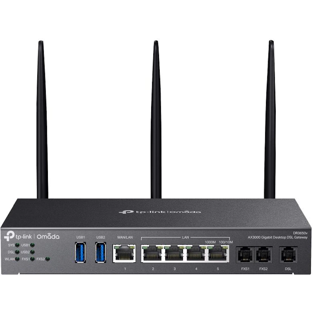 TP-Link Omada DR3650v - Omada AX3000 Wi-Fi 6 Modem Router