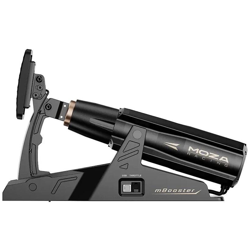 A large main feature product image of MOZA mBooster Active Pedal