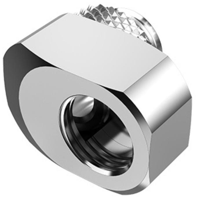 A large main feature product image of Bykski G1/4" 10mm Offset Fitting (Silver)