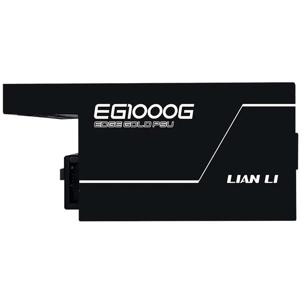 A large main feature product image of Lian Li Edge 1000W Gold PCIe 5.1 ATX 3.1 Modular PSU w/ Edge Hub (Black)