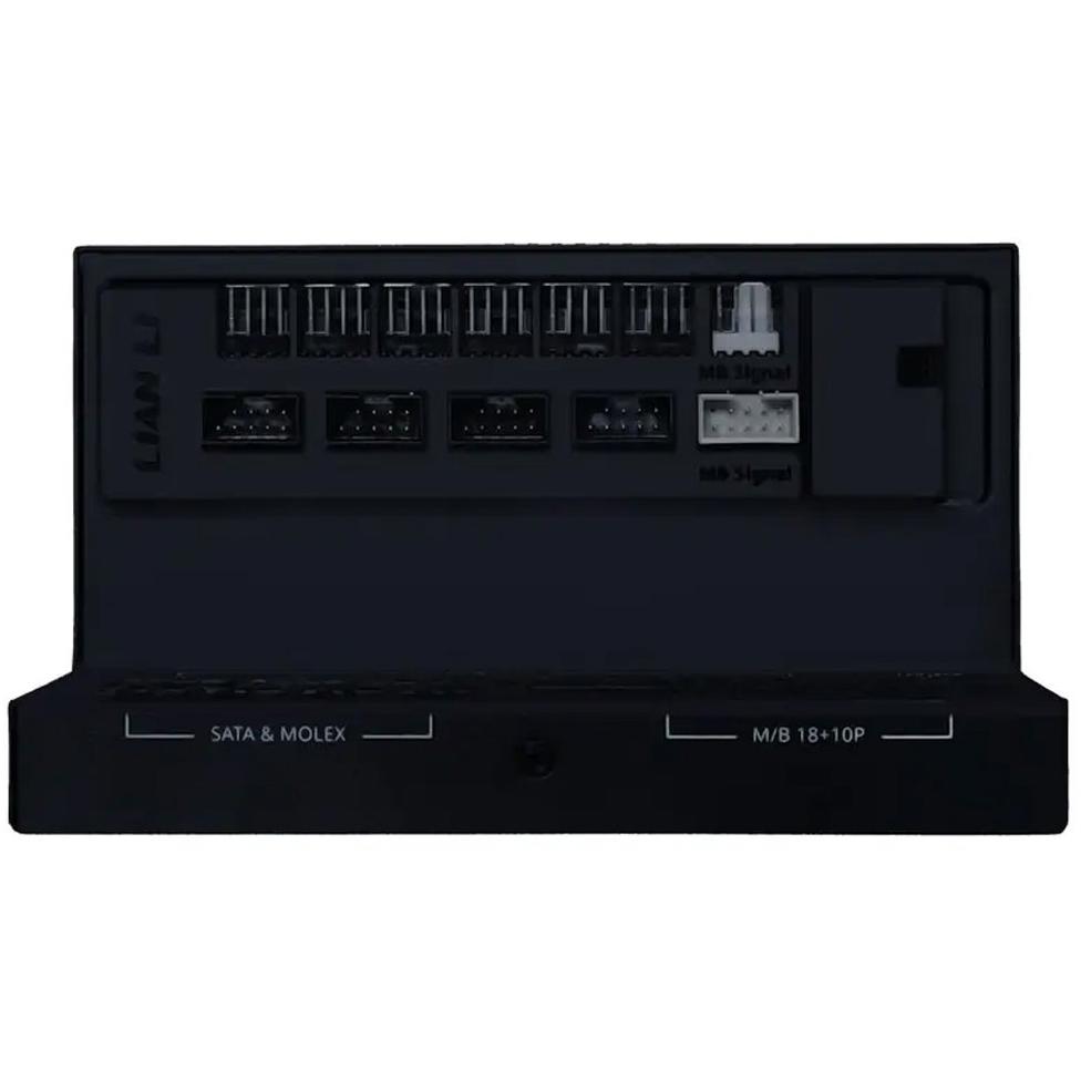 A large main feature product image of Lian Li Edge 1000W Gold PCIe 5.1 ATX 3.1 Modular PSU w/ Edge Hub (Black)