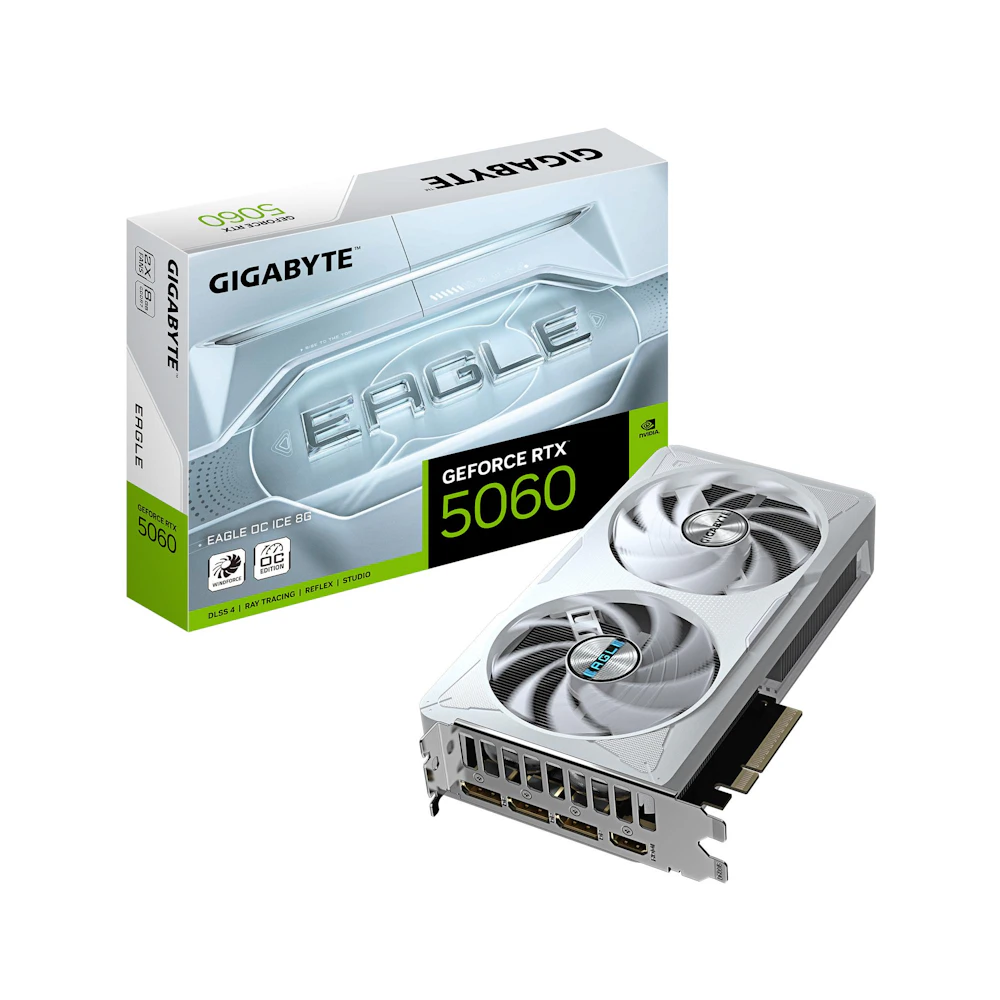 Gigabyte GeForce RTX 5060 EAGLE OC ICE 8GB GDDR7 (White)
