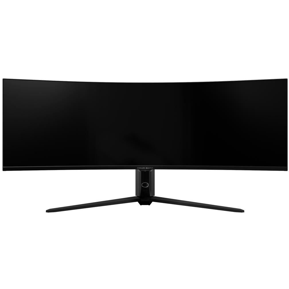 A large main feature product image of Cooler Master GP57ZS - 57" Curved Dual-4K 2160p 120Hz VA Monitor