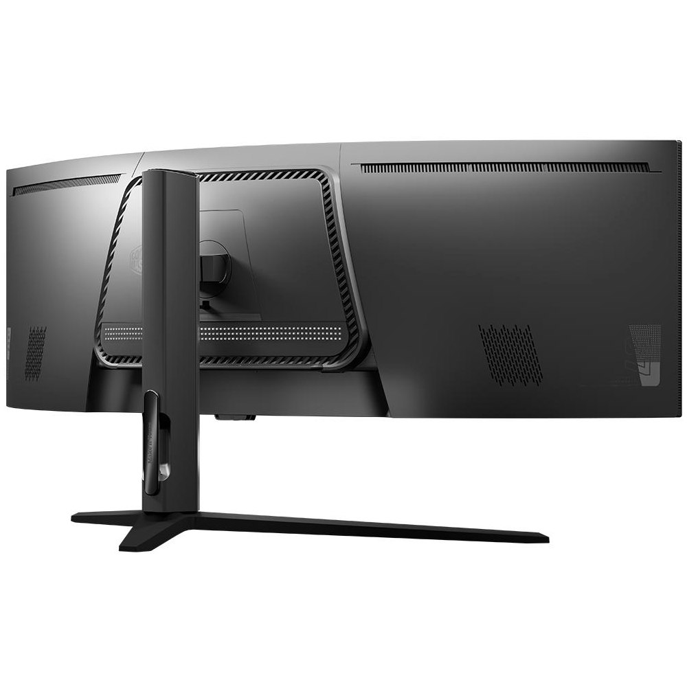 A large main feature product image of Cooler Master GP57ZS - 57" Curved Dual-4K 2160p 120Hz VA Monitor