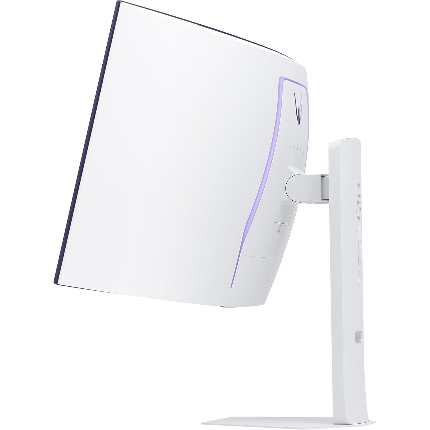 A large main feature product image of LG UltraGear OLED 39GX90SA-W - 39" Curved 1440p Ultrawide 240Hz 0.03ms Gaming Monitor (White)