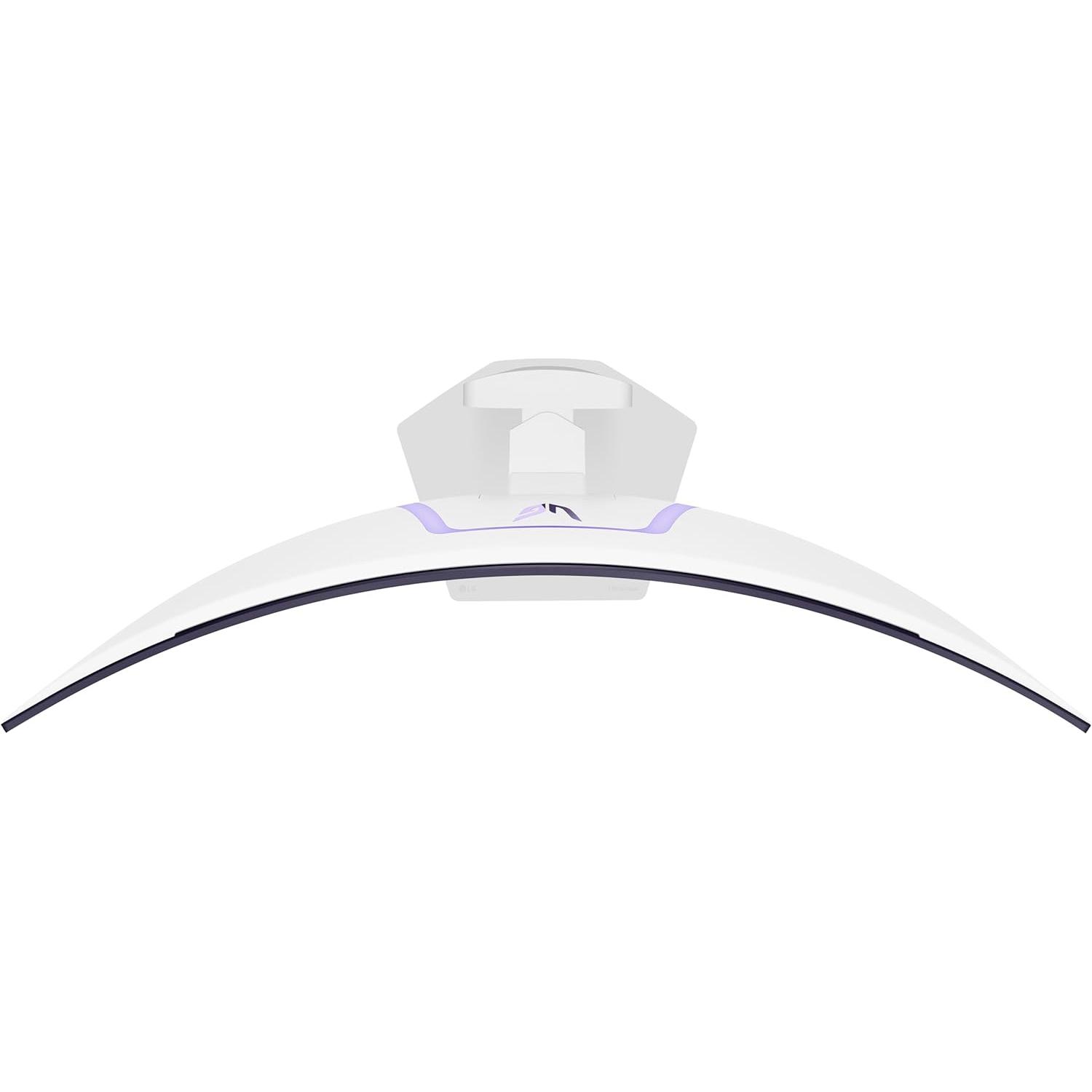 A large main feature product image of LG UltraGear OLED 39GX90SA-W - 39" Curved 1440p Ultrawide 240Hz 0.03ms Gaming Monitor (White)