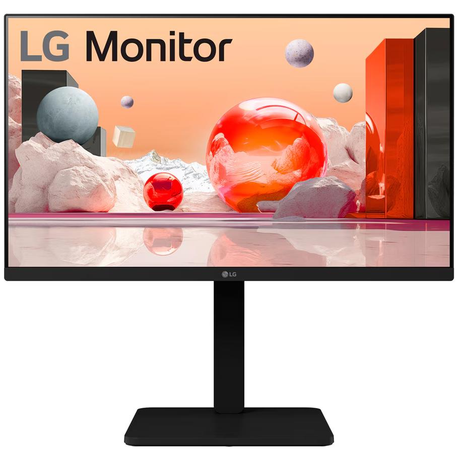 A large main feature product image of LG 24BA550-B - 24" 1080p 100Hz IPS Monitor
