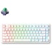A product image of MCHOSE Jet 75 HE Magnetic 8K Wired Gaming Keyboard - White (Kailh Magnetic God Switch)