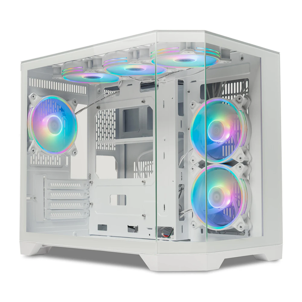GamerChief GlassView GV10 mATX Case (White)