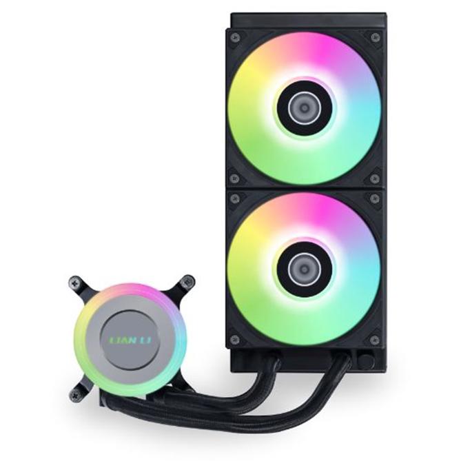 A large main feature product image of Lian Li Galahad II Lite 240mm ARGB AIO Liquid CPU Cooler (Black)