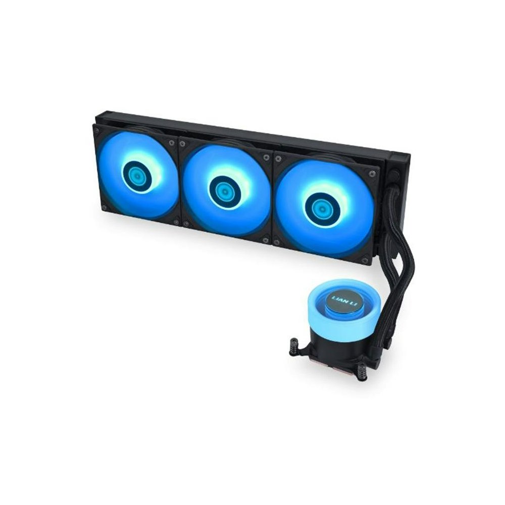 A large main feature product image of Lian Li Galahad II Lite 360mm ARGB AIO Liquid CPU Cooler (Black)