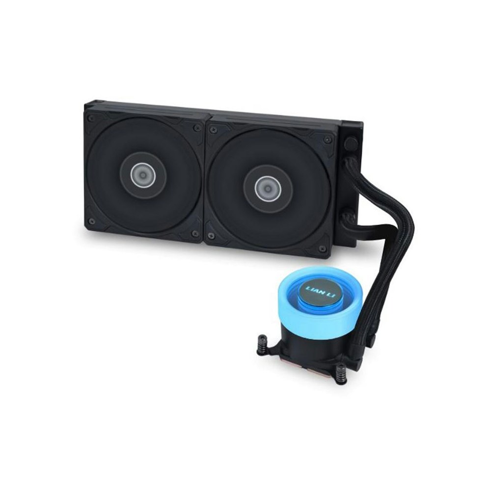 A large main feature product image of Lian Li Galahad II Lite 240mm Performance AIO Liquid CPU Cooler (Black)