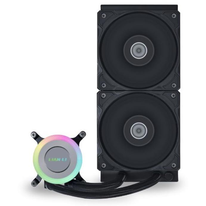 A large main feature product image of Lian Li Galahad II Lite 240mm Performance AIO Liquid CPU Cooler (Black)